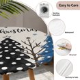 thumbnail image 3 of Navy Blue Black Christmas Tree Round Tablecloth for 36-44 Inch Tables,Fitted Table Cover with Elastic Edge,Xmas Tree Snowflake Rustic Waterproof Outdoor Table Cloth Protector for Patio Garden Dinner, 3 of 9