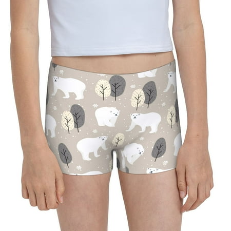 Pofeuu winter Snowflake beer Print Soft Cotton Girls Boyshort panties Toddler Underwear-XX-Small