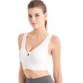thumbnail image 1 of Guardoinrt Polyester Made Sports Bra Breathable And Fine Stitching For Comfortable Fit Exquisite Craft Top Bras white M, 1 of 6