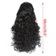thumbnail image 3 of Pelucas con flequillo para mujer, peluca ondulada suelta, peluca de fibra química, cabello largo, pequeña, rizada, cubierta para la cabeza, peluca rizada negra de seda mate de alta temperatura., 3 of 5