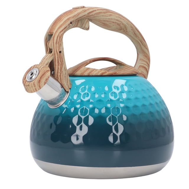Tetera silbante de acero inoxidable con capacidad de 3L, tetera para cocina de inducción, horno eléctrico