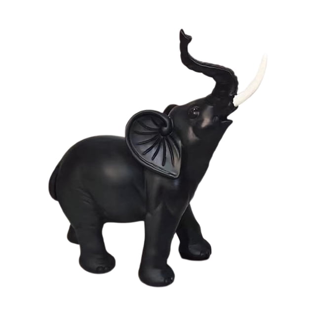 Figuras de escritorio, escultura de resina, colecciones de decoración Feng Shui, estatua de elefante, figura de Animal para comedor, oficina, vacaciones