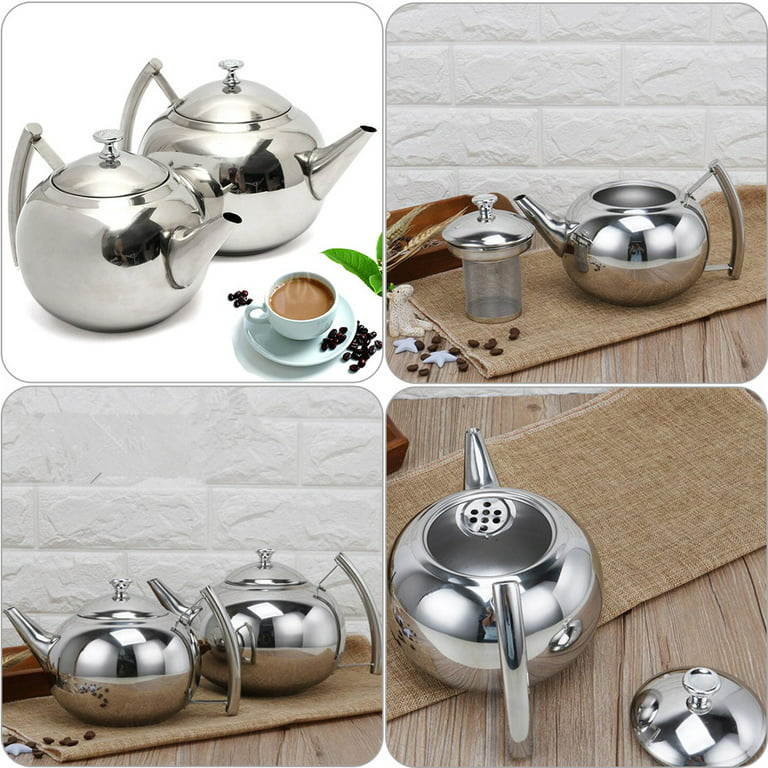 Stove Top Whistling Tea Kettle Stainless Steel Water Boiler Teapot 1.5  Liter