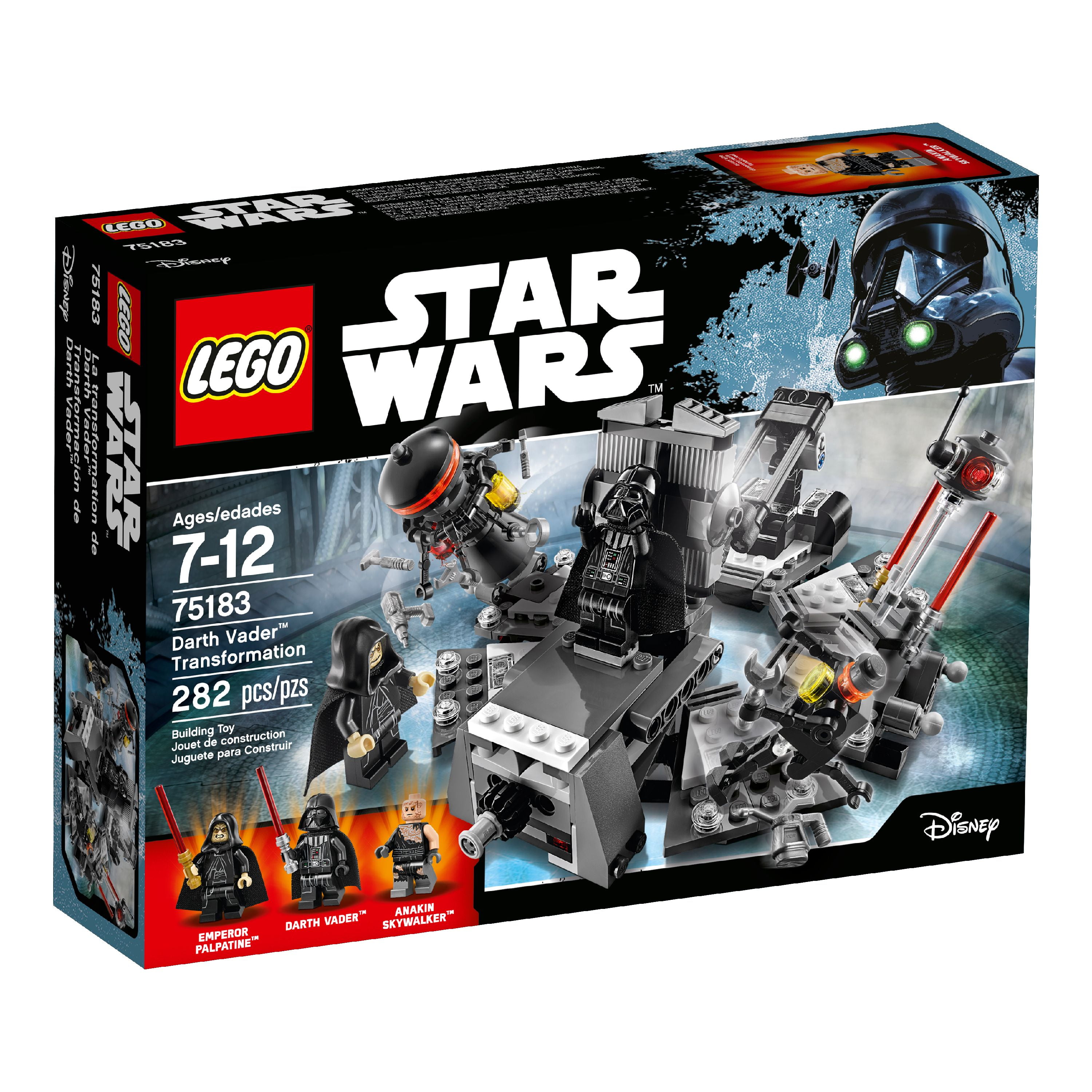 Bevæger sig pouch Hovedkvarter LEGO Star Wars TM Darth Vader Transformation 75183 - Walmart.com