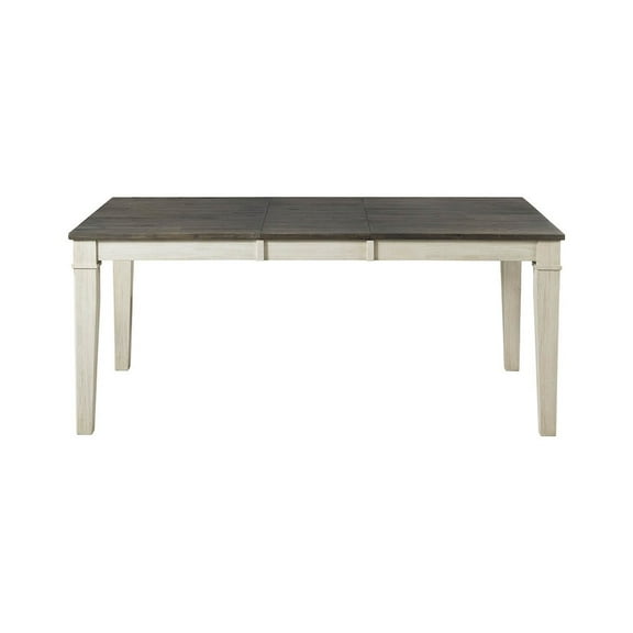 A-America Huron Leg Dining Table w/Leaf in Cocoa-Chalk