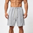 thumbnail image 5 of Byworldtasic Men's Sweat Shorts Baggy Sweatpants Lounge Sweat Loose Shorts Workout with Pockets, 5 of 5