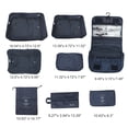thumbnail image 2 of Unique Bargains 8 Pcs Portable Packing Cube Set for Luggage Navy Blue, 2 of 6