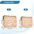 thumbnail image 4 of FORMRS 13-13.3 inch Laptop Sleeve Case Soft Carrying Quilted Computer Bag Cover, Light Pink Stars, 4 of 7
