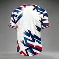 thumbnail image 4 of Men's 2026 USA Soccer Jersey Retro USA Soccer Pattern Crew Neck Lightweight Soccer Jersey Top Short Sleeve Athletic Top for Match Day Casual Wear, 4 of 4