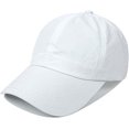 thumbnail image 4 of Gorra de béisbol ZHAOCHENG unisex anti UV con cola de caballo para correr Blanco circunferencia de la cabeza 57-60 cm, 4 of 5
