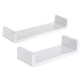 thumbnail image 1 of 2 Estantes De Pared Flotantes En Forma De U Blancos Para Organizador De Zulema Estante flotante de pared, 1 of 8