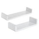 thumbnail image 1 of 2 Estantes de Pared Flotantes en Forma de U Blancos para Organizador de Exhibición de Baño. Baoblaze Estante flotante de pared, 1 of 8