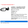 thumbnail image 2 of Left Mirror - Compatible with 2002 - 2004 Nissan Altima Sedan 4-Door 2003, 2 of 2