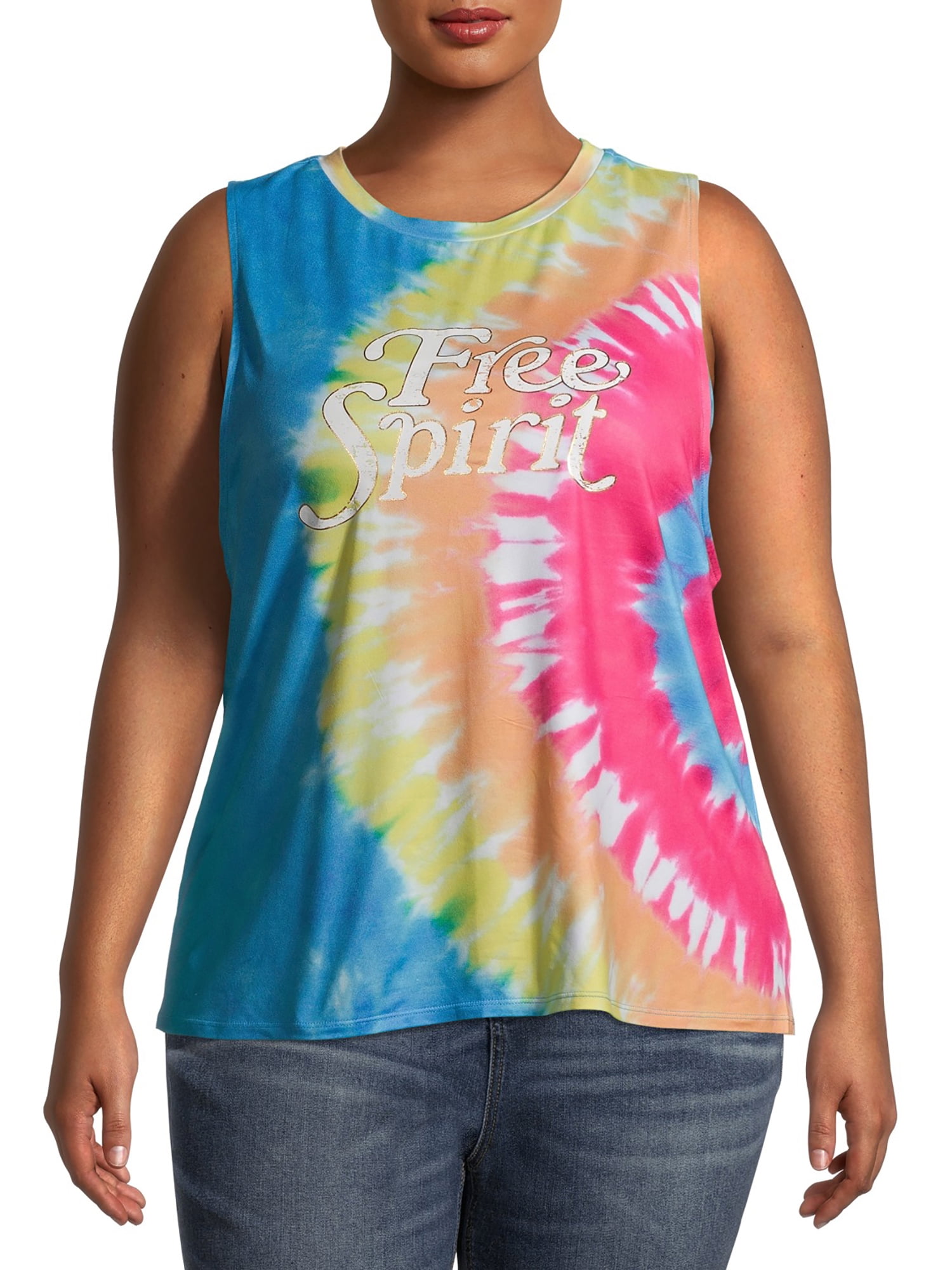 plus tie dye top