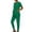 01-Cyan, variant on Scrub Sets for Woman,Creweck Short Sleeve Nurse Scrub Top & Jogger Pants,Medical Workwear for Nurses Blue S