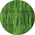 thumbnail image 1 of Ahgly Company Indoor Round Abstract Green Modern Area Rugs, 6' Round, 1 of 4