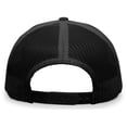 thumbnail image 5 of Pacific Headwear Trucker Snapback Cap 104C Black Os, 5 of 8