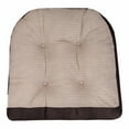 thumbnail image 3 of Sweet Home Collection 2 Piece Tufted Non Slip Rocking Chair Cushion Set Brown, 3 of 3