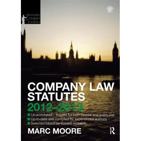 Pre-Owned Routledge Student Statutes Company Law Statutes 2012-2013, (Hardcover)