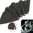 thumbnail image 3 of Flmtop Universal Car Vehicle Faux Leather Gear Manual Shifter Shift Knob Boot Cover, 3 of 9