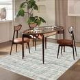 thumbnail image 2 of Hasoo 9' x 12' Modern Rugs for Bedroom Imitation Braided Pattern Soft Carpet, Gray/Blue, 2 of 5