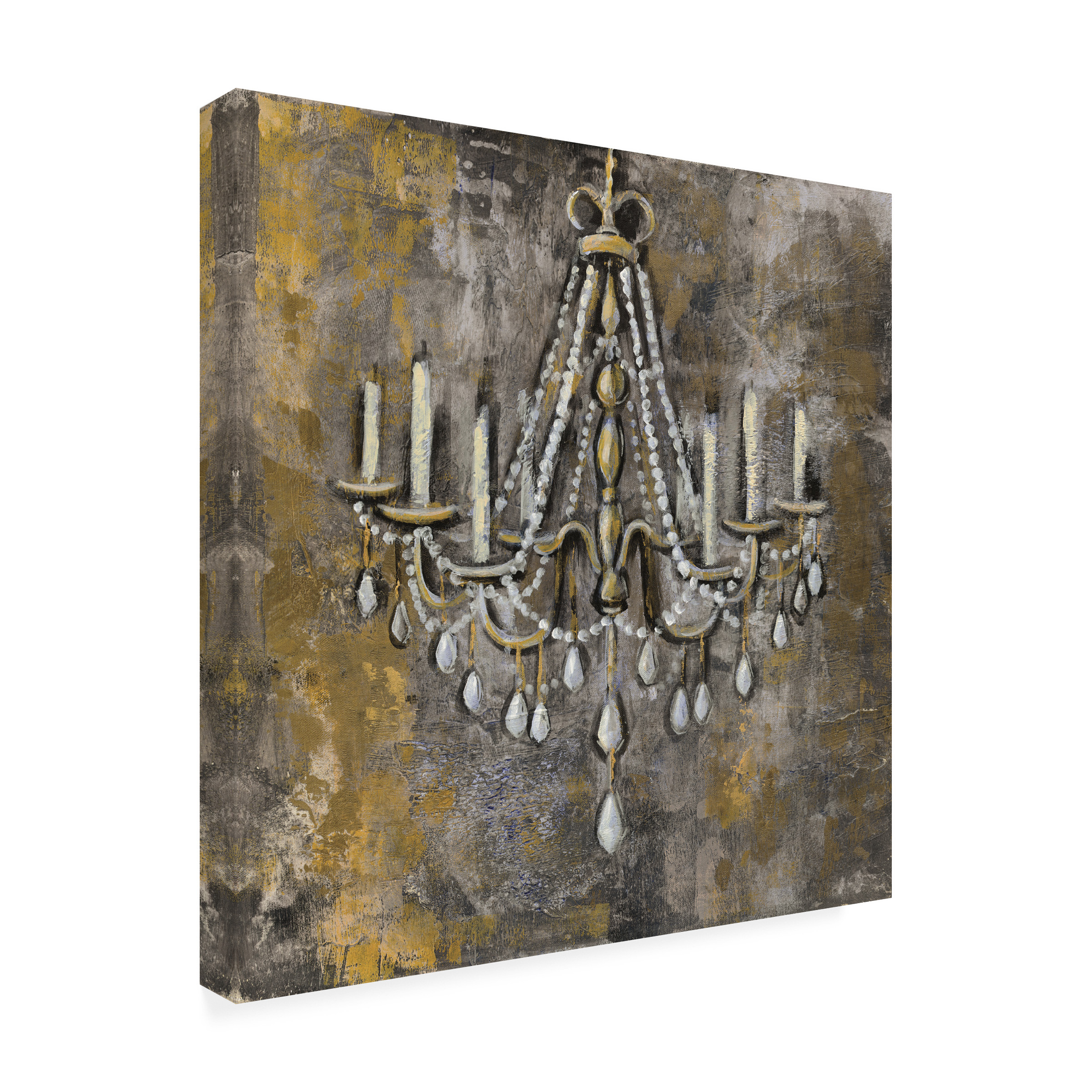 Trademark Fine Art 'Vintage Chandelier II' Canvas Art by Silvia Vassileva
