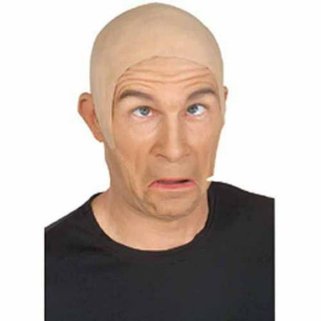 latex flesh bald head adult halloween costume accessory