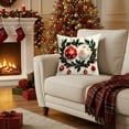 thumbnail image 5 of YIKA Santa Claus Christmas Tree Snowflake Elk pillow Christmas Pillow Covers 17.7x17.7 Inches Decorative Pillow Cases With Soft Fabric Hidden Zipper For Home Decor Cushion Throw Pillow A, 5 of 6