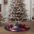 thumbnail image 5 of Daiia Colorful Skull Drawing Merry Christmas Tree Skirt , Xmas Large Lace-up Tree Skirt, Santa Snowflakes Rustic Home Decorations New Year Party Farmhouse Decor-36", 5 of 7