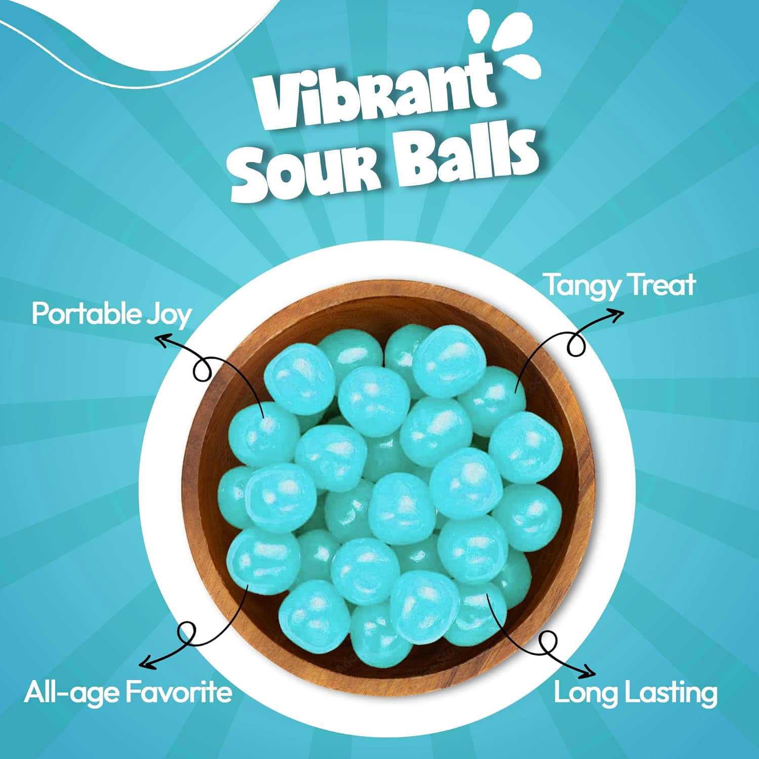 NY Spice Shop Wild Berry Sour Balls- 5 Pound - Healthy Snacks - Bulk Candy Balls - Assorted Candy Sour Balls