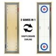GoSports Shuffleboard and Curling 2 in 1 Board Game