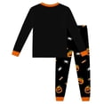 thumbnail image 6 of WhouRiu Girls Halloween Graphic Pajamas Long Sleeve Crew Neck T Shirts And Pants Pajama Set 2 Piece Kids Autumn Winter Cozy Cute Sleepwear,2-3 Years, 6 of 6