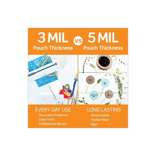 Laminating Pouches 3 mil, 9" x 11.5", Gloss Clear, 200/Pack