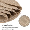 thumbnail image 5 of Round Placemats Set of 6 for Dining Table – Woven Heat Resistant Anti-Slid Cotton Kitchen Table Mats 15 inch, Easy to Care, Mixed Color, Light Brown, 5 of 6