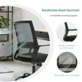 thumbnail image 4 of Mid Back Swivel Office Desk Chair, Modern Executive Mesh Computer Chair Ergonomic Height Adjustable Task Chair with Armrest up to 250lbs Capacity, 4 of 10