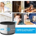 thumbnail image 7 of BS-03 True HEPA Replacement Filter for PARTU BS-03 Air Purifier Part U, Part X and Slevoo BS-03 HEPA Air Purifier, 3-in-1 filtration with H13 True HEPA Filter, Activated Carbon Filter, Pack of 2, 7 of 7