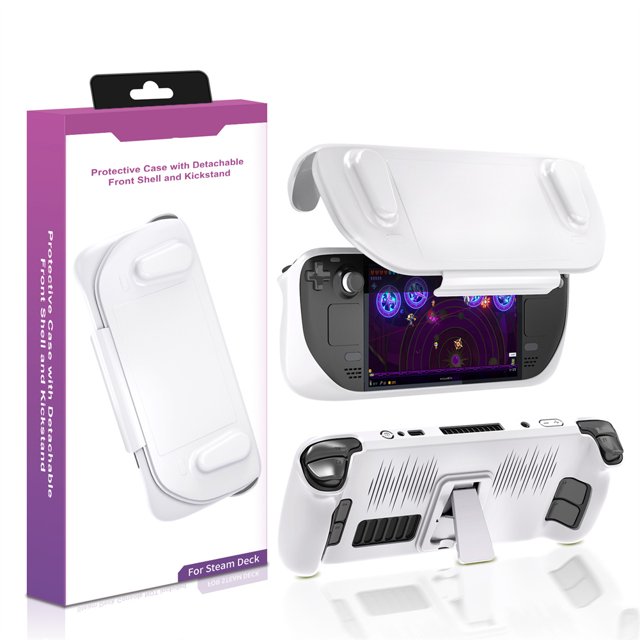 Bingirl Case Set With Bracket Ultra-thin Protective Case Removable Cover Compatible For Steam Deck Host Game Accessories