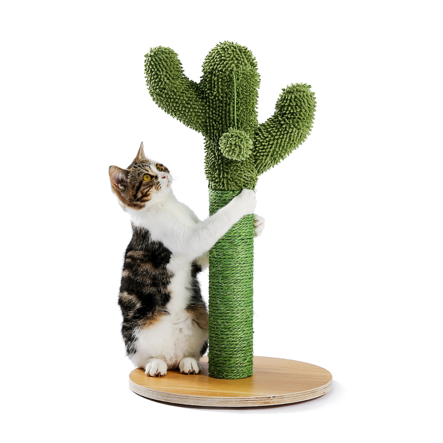 Pefilos 20.7" Cactus Cat Scratching Post for Large Cats Cat Scratcher for Adult Cats with Sisal Rope for Small & Medium Cats Kittens Cat Tree for Indoor Cats, Green Pefilos 20.7" Cactus Cat Scratching Post for Large Cats Cat Scratcher for Adult Cats with Sisal Rope for Small & Medium Cats Kittens Cat Tree for Indoor Cats, Green