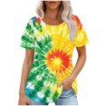 thumbnail image 1 of Tops de Ajuste Suelto para las Mujeres de Manga Corta Cuello Redondo Color Sólido, Estante de Imitación de Moda Casual, 1 of 8