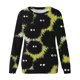 thumbnail image 4 of Sudadera para mujer Otoño Sudaderas Moda Impreso Camiseta suelta Blusa de manga larga Cuello redondo Tops casuales Odeerbi ODB-5, 4 of 5