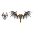 thumbnail image 2 of Halloween Adult Dragon Costume Wing Set Lightweight Pretend Play Props Silvery, 2 of 10
