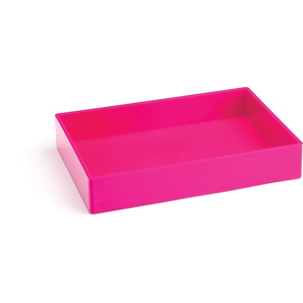 Poppin Medium Accessory Tray, Pink