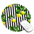 thumbnail image 2 of Disketp Lemons On Striped Small Mouse Pad 7.9x7.9 Inches,Washable Round Mousepad For Office Laptop Computer,Non-Slip Rubber Base Mouse Pads For Wireless Mouse, 2 of 9