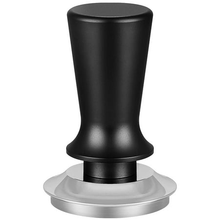 

53Mm Calibrated Espresso Coffee Tamper with Spring Loaded Position Limited Design Constant Pressure Hand Tamper Black