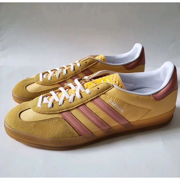 Ad-id-as Originals Gazelle Suede Leather Trim Shoes Mens size 14 Yellow IE2959
