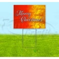 thumbnail image 1 of Merry Christmas V2 (18" x 24") Yard Sign, Includes Metal Step Stake, 1 of 6