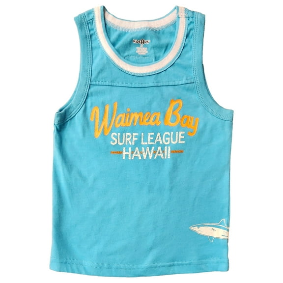 Toddler Boys Blue Waimea Bay Surf League Sleeveless Tank Top 4T