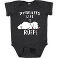 thumbnail image 3 of Inktastic Pyrenees Life is Ruff Great Pyrenees Boys or Girls Baby Bodysuit, 3 of 5