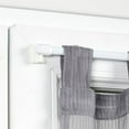 thumbnail image 2 of Evideco Adjustable Telescopic Curtain Rods, 20-31 Inch, White, Without Drilling Holes, Adhesive Installation, Set of 2, 2 of 5