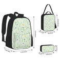 thumbnail image 2 of Pofeuu Wildflower Watercolor 5 Print Backpack Travel Backpacks With Lunch Bag Pencil Bag Set 3 pcs Set Cartoon Backpack, 2 of 7